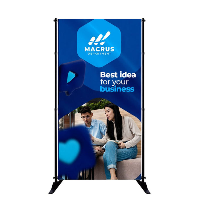 Fabric 4' x 8' Step & Repeat Banner Graphic only — custom print example (graphic only; hardware not included)
