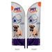 Feather flag double sided graphic only 12 ft — custom print example (graphic only; hardware not included)