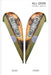 Teardrop flag double sided graphic only 12 ft — custom print example (graphic only; hardware not included)