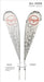 Teardrop flag single sided graphic with hardware 10 ft — custom print example