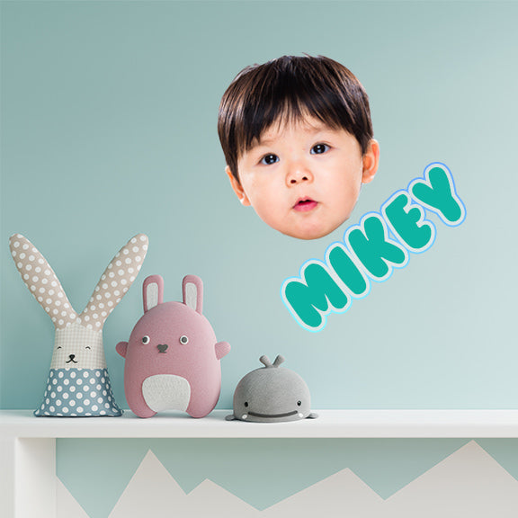 Big Head Wall Graphic — custom print example