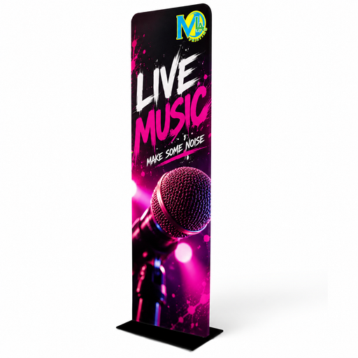 Fabric 24 x 90 Tube Banner — custom print example