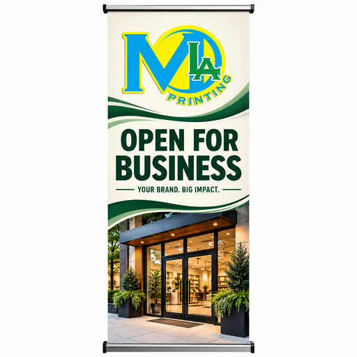 Banner Stand — custom print example