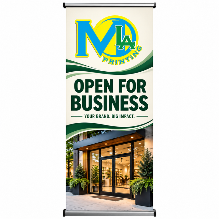 Banner Stand — custom print example
