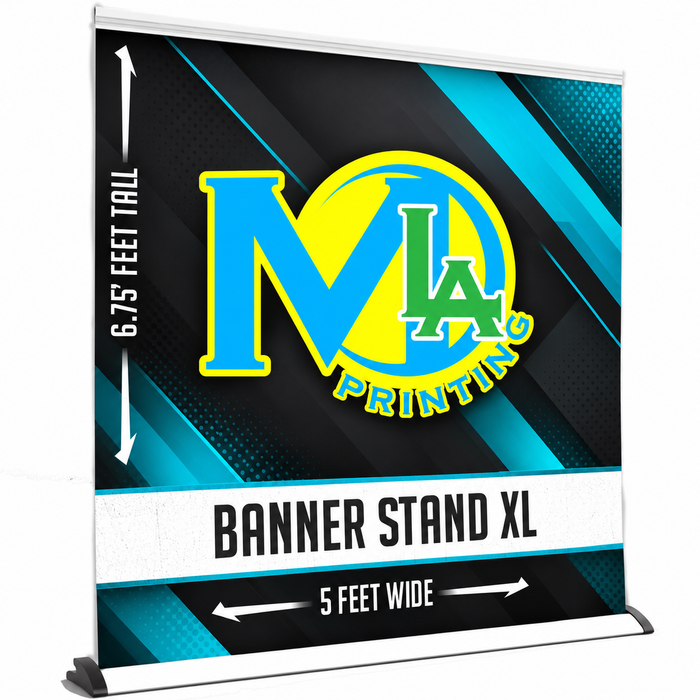 Banner Stand XL — custom print example