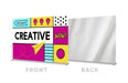 Fabric 10x8 Backdrop Banner with Tube Kit Hardware Single-Sided — custom print example